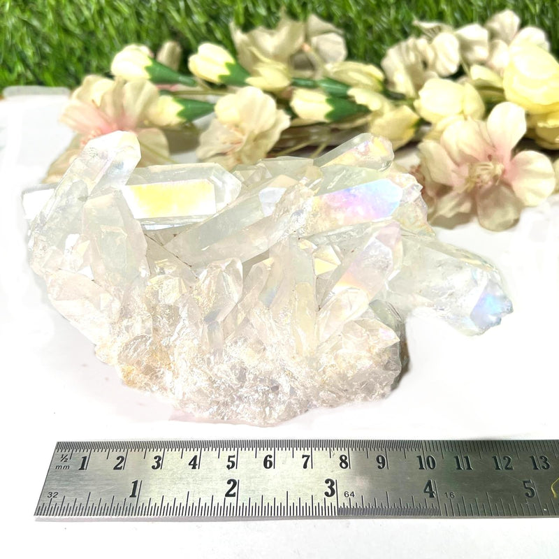 Angel Aura Quartz Cluster (Spiritual Connection)