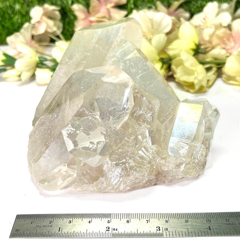 Angel Aura Quartz Cluster (Spiritual Connection)