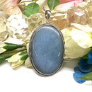 Angelite Premium Silver Pendants (Connect with higher realms)