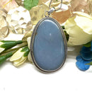 Angelite Premium Silver Pendants (Connect with higher realms)