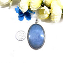 Angelite Premium Silver Pendants (Connect with higher realms)