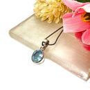 Aquamarine Small Pendant in Silver