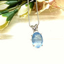 Aquamarine Small Pendant in Silver