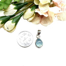 Aquamarine Small Pendant in Silver