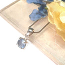 Aquamarine Small Pendant in Silver