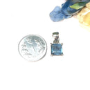 Aquamarine Small Pendant in Silver