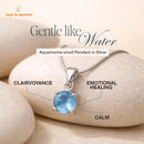 Aquamarine Small Pendant in Silver