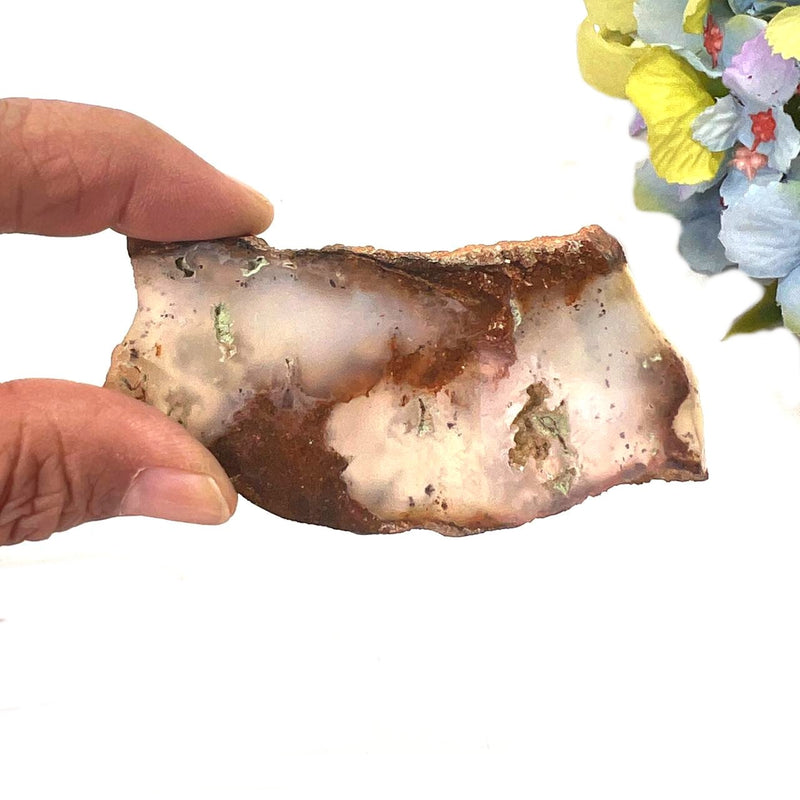 Blue-Green Chalcedony Slice ( Emotional Calm )