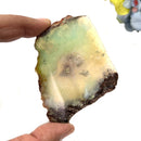 Blue-Green Chalcedony Slice ( Emotional Calm )