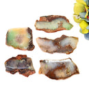 Blue-Green Chalcedony Slice ( Emotional Calm )