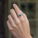 Azurite Malachite Adjustable Rings in Silver (Transformation)