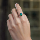 Azurite Malachite Adjustable Rings in Silver (Transformation)
