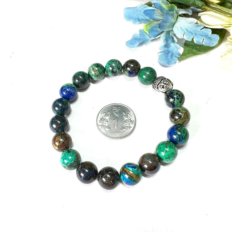 Azurite Malachite Bracelet (Transformation & Wisdom)