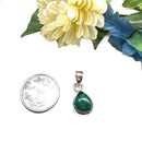 Azurite Malachite Small Pendants in Silver