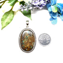 Azurite Malachite Chrysocolla Premium Pendants in Silver