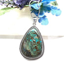 Azurite Malachite Chrysocolla Premium Pendants in Silver