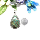 Azurite Malachite Chrysocolla Premium Pendants in Silver