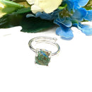 Azurite Malachite Adjustable Rings in Silver (Transformation)