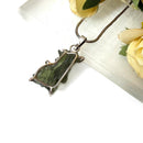 Moldavite Silver Pendant from Besednice (Czech Republic)