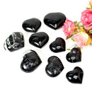 Black Tourmaline Puffy Hearts (Protection)