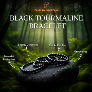 Black Tourmaline Bracelet (Protection and Grounding)