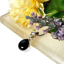 Black Tourmaline Small Pendants in Silver