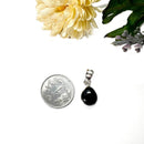 Black Tourmaline Small Pendants in Silver