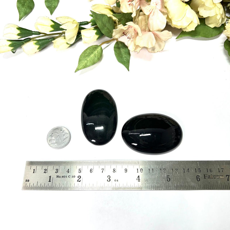 Black Obsidian Cabochon (Grounding & Protection)