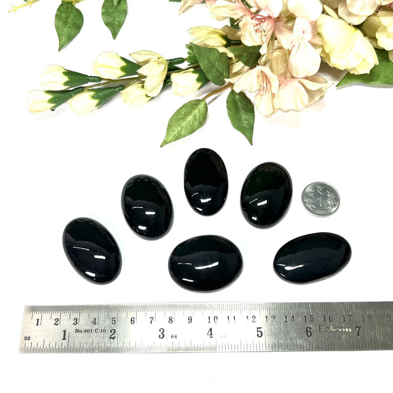 Black Obsidian Cabochon (Grounding & Protection)