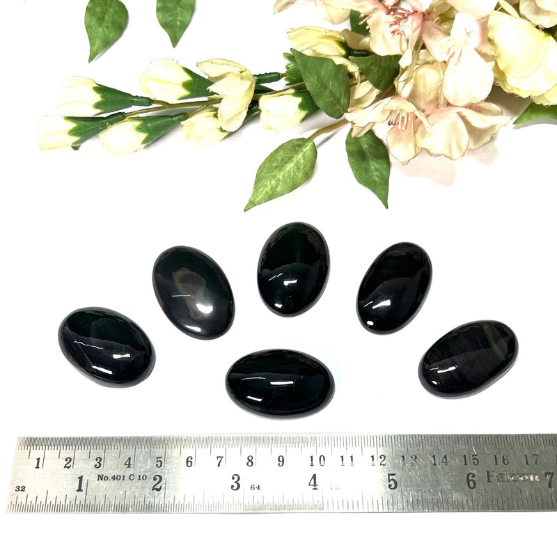 Black Obsidian Cabochon (Grounding & Protection)