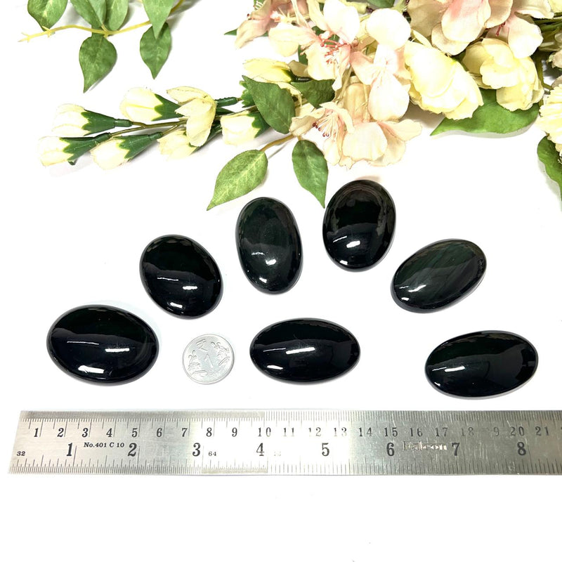 Black Obsidian Cabochon (Grounding & Protection)