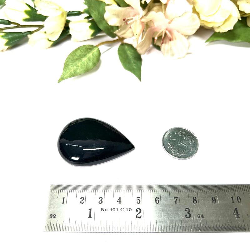 Black Obsidian Cabochon (Grounding & Protection)