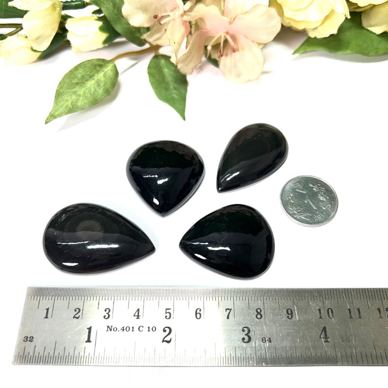 Black Obsidian Cabochon (Grounding & Protection)