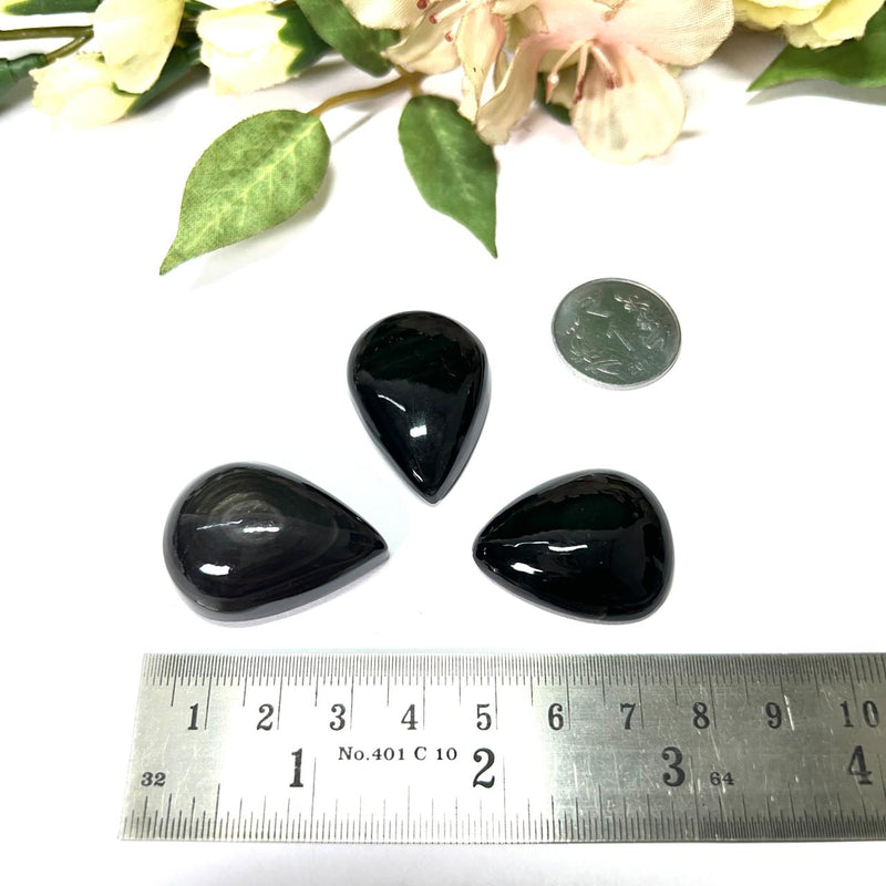 Black Obsidian Cabochon (Grounding & Protection)