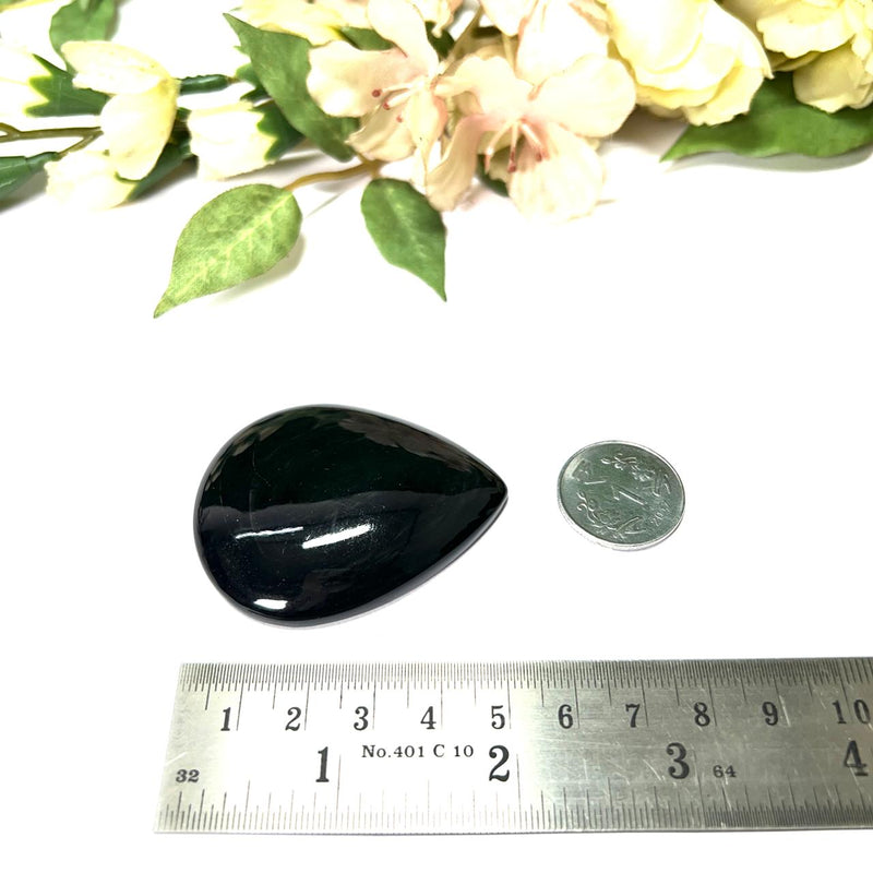 Black Obsidian Cabochon (Grounding & Protection)