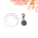 Black Tourmaline Small Pendants in Silver