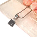 Black Tourmaline Small Pendants in Silver