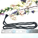 Black Tourmaline Round (108 + 1=109) Beads Jaap Mala (Grounding & Protection)