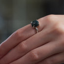 Bloodstone Adjustable Ring in Silver (Good Health) (1 pc)