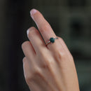 Bloodstone Adjustable Ring in Silver (Good Health) (1 pc)