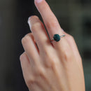 Bloodstone Adjustable Ring in Silver (Good Health) (1 pc)
