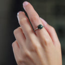 Bloodstone Adjustable Ring in Silver (Good Health) (1 pc)