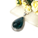 Blue Apatite Silver Pendant Premium Collection (Help in Weight Loss)
