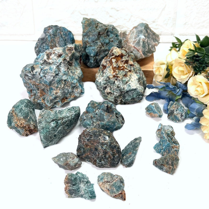 Blue Apatite Rough (Helps in weight loss)
