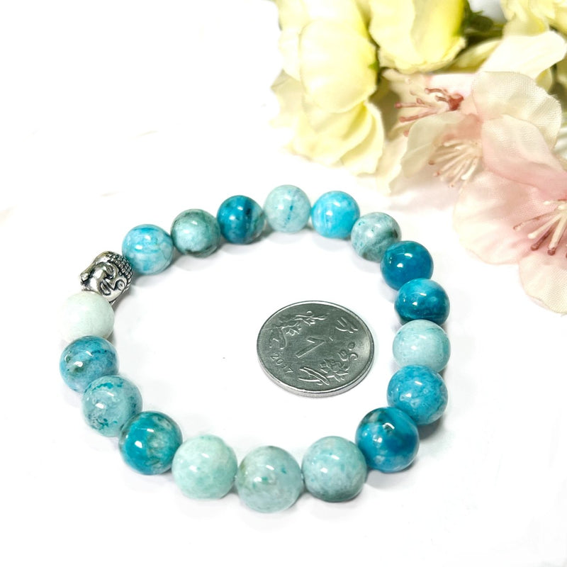 Blue Aragonite Bracelet (Compassion & Communication)