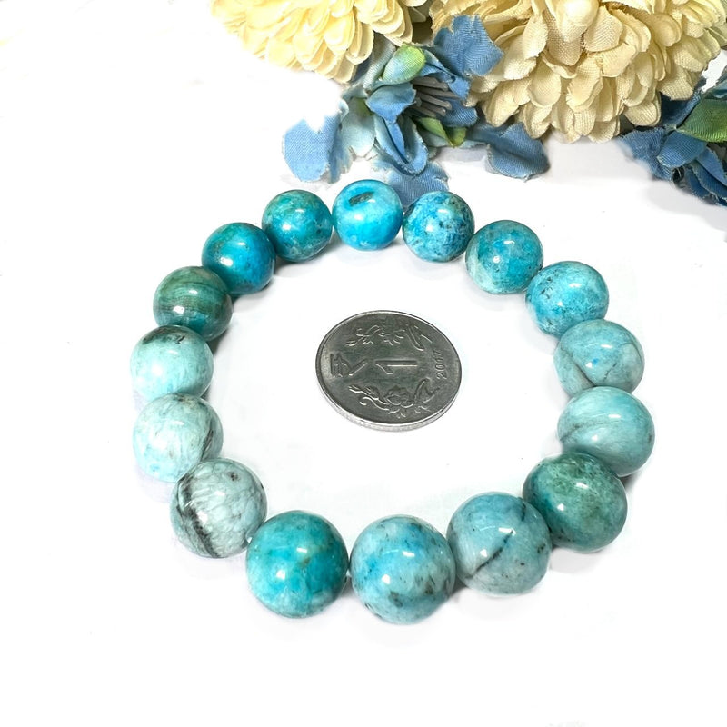 Blue Aragonite Bracelet (Compassion & Communication)