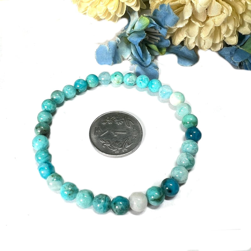 Blue Aragonite Bracelet (Compassion & Communication)