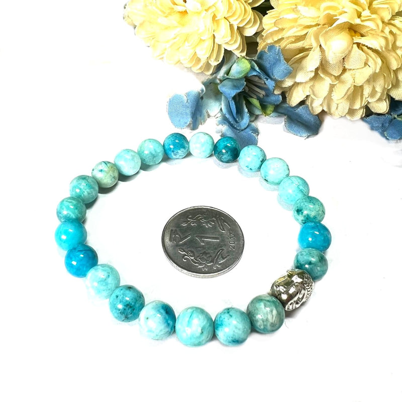 Blue Aragonite Bracelet (Compassion & Communication)