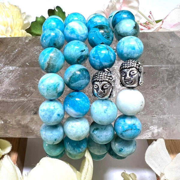 Blue Aragonite Bracelet (Compassion & Communication)