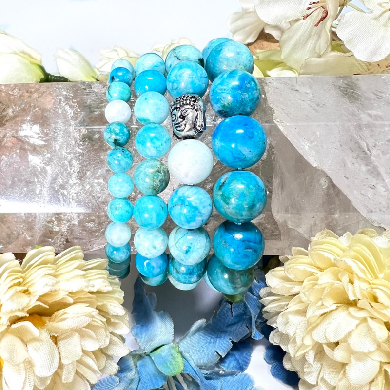 Blue Aragonite Bracelet (Compassion & Communication)